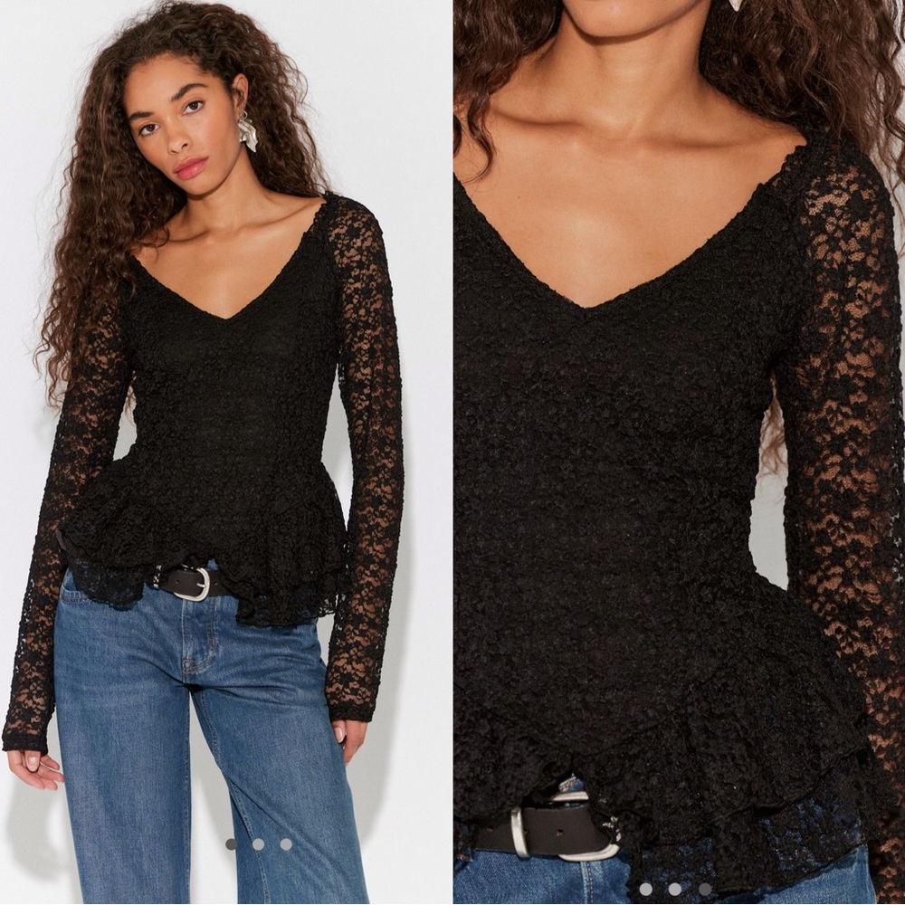 Free People Stella long sleeve top